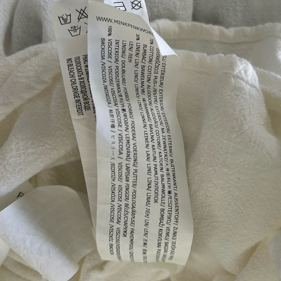 MINKPINK White Buttoned Ruffle Playsuit Romper Size Medium Can Fit Small - Picture 5 of 5